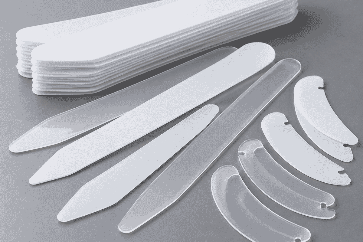 Plastic Collar Inserts for Shirt Manufacturing